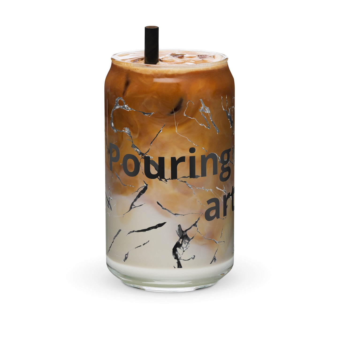 Pouring my coffee out can-shaped glass