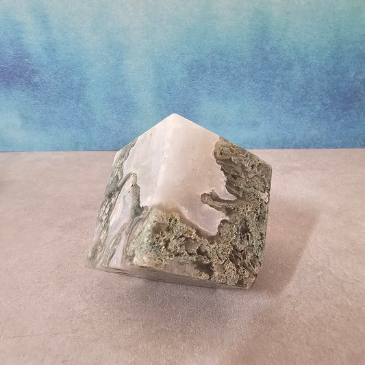 Moss Agate cube