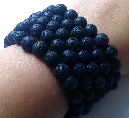 Gemstone elastic bracelet