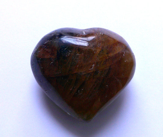 Heart Shaped Hematoide Quartz carving