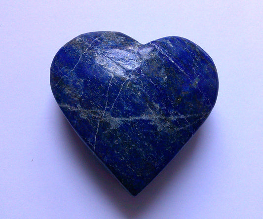 Heart Shaped Lapis Lazuli carving