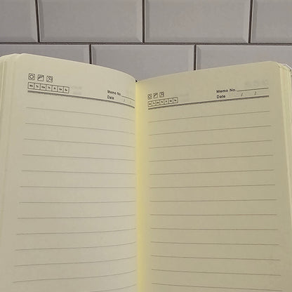 A6 hardcover lined notebook