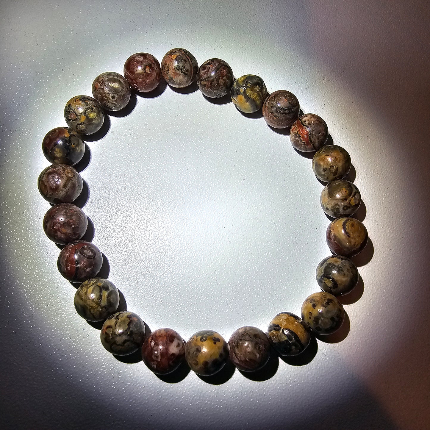 Gemstone elastic bracelet