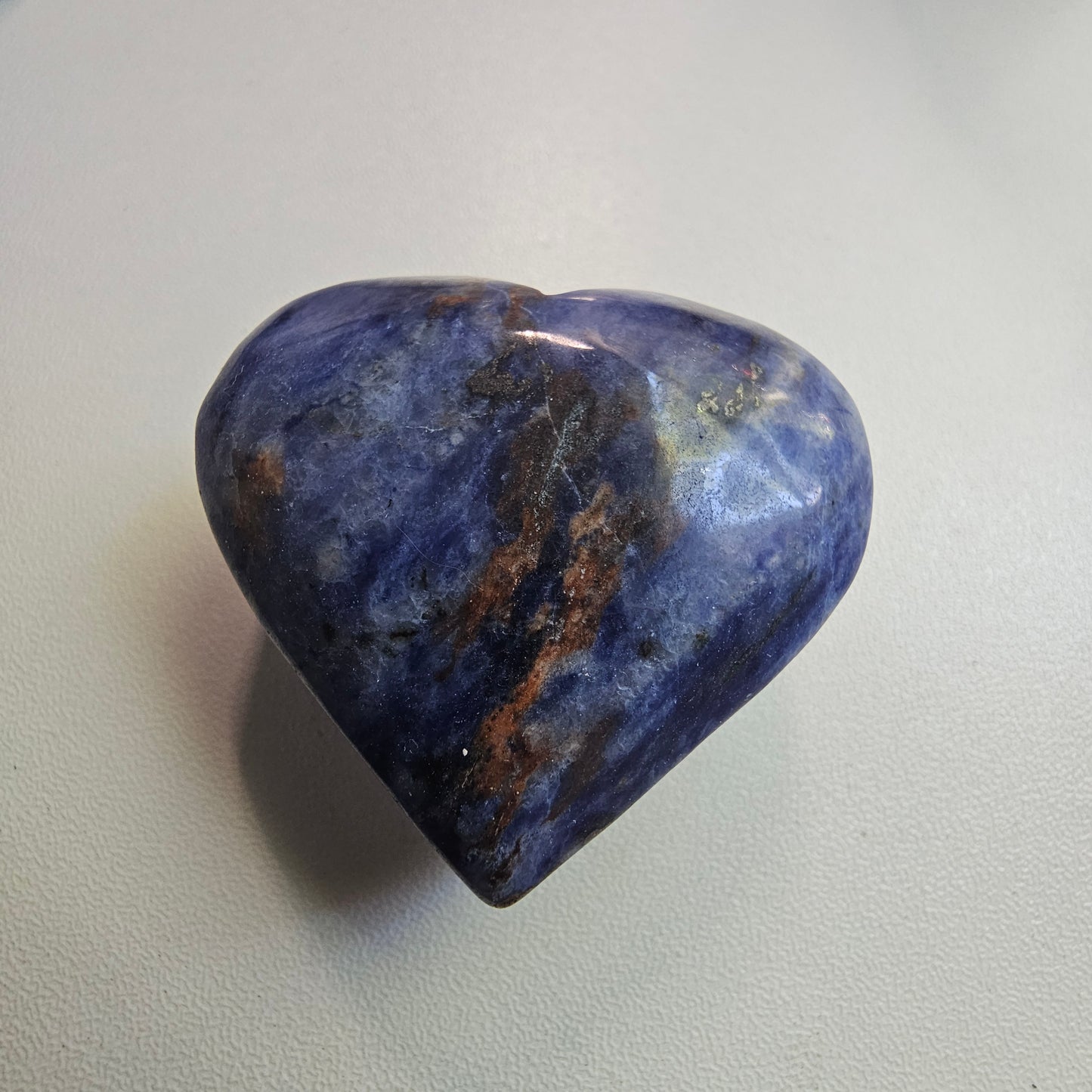 Heart Shaped Lapis Lazuli carving