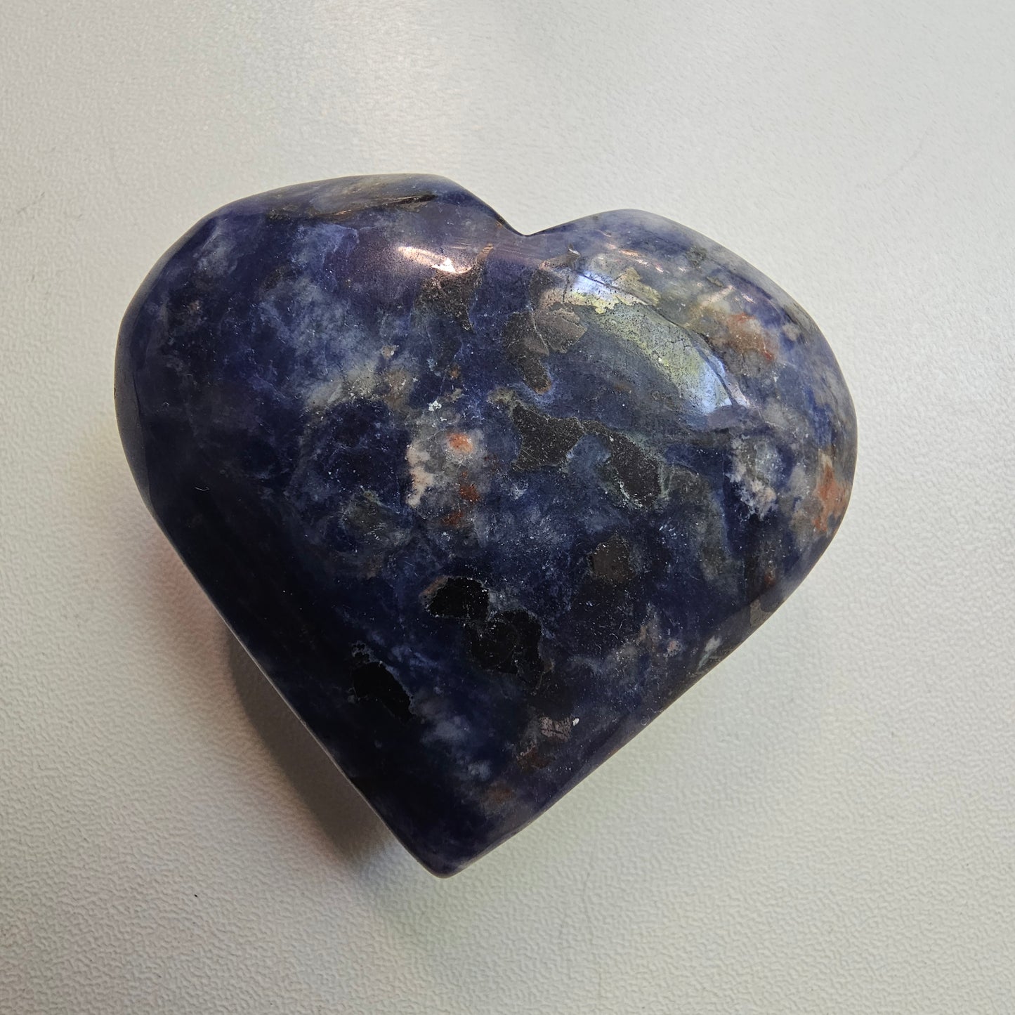 Heart Shaped Lapis Lazuli carving